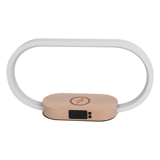 Table Lamp Touch Control Lamp With Clock Wireless Charging